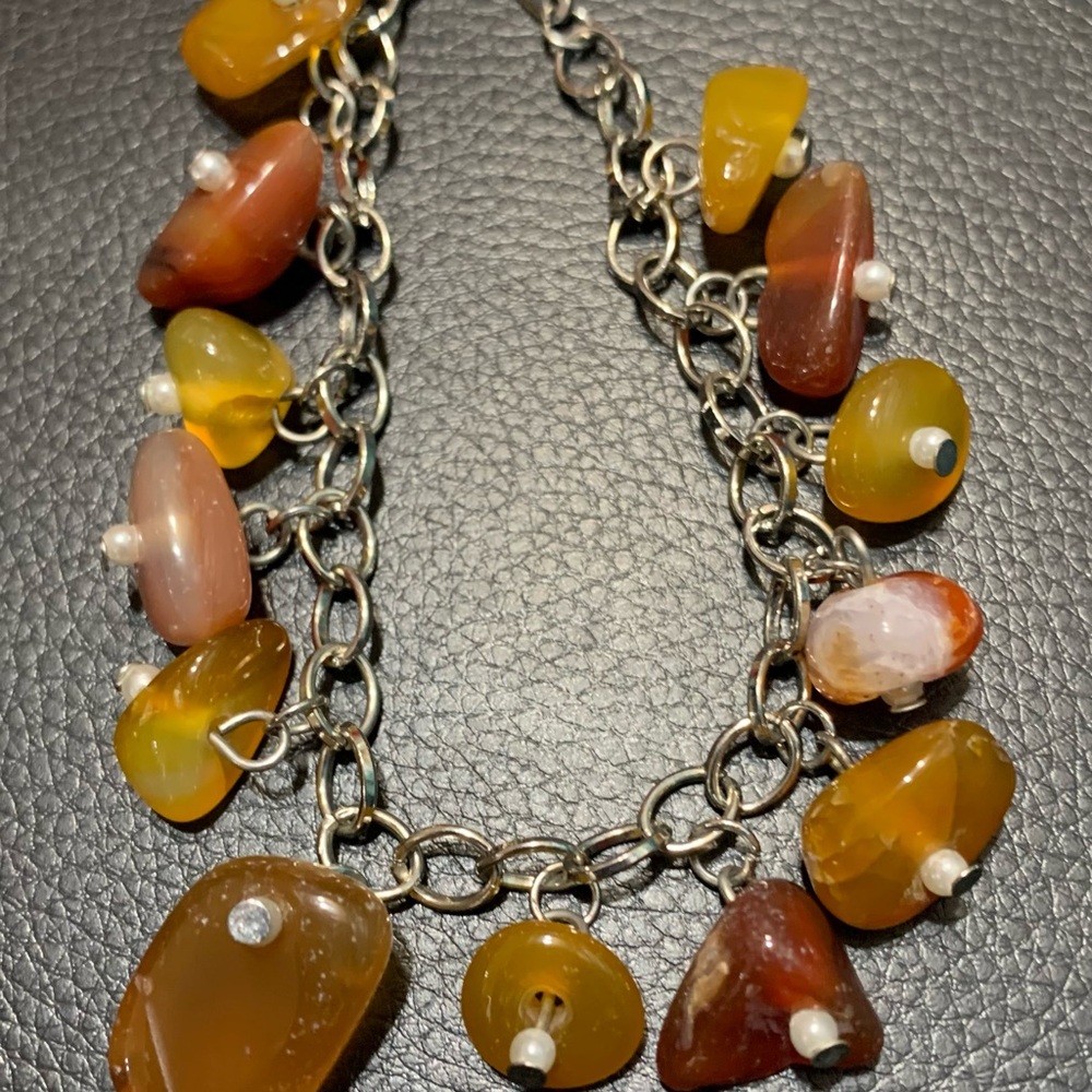 Elegant Multi-Color Agate Stone Bracelet #204